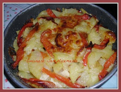 Sformatino di patate e peperoni