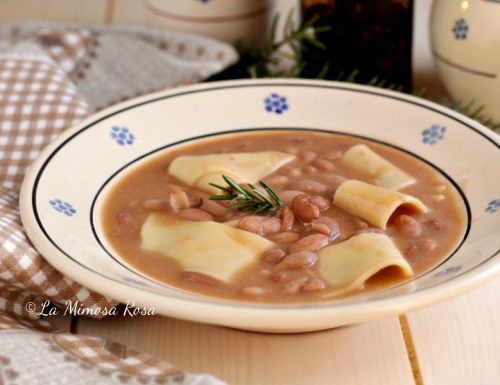 Pasta e fagioli, versione con lasagnette (o lagane )