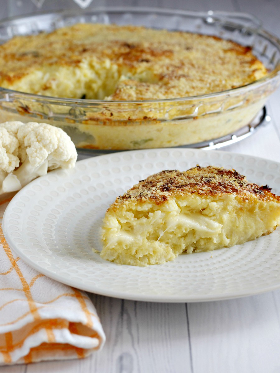 Sformato Di Cavolfiore E Patate Con Scamorza Filante