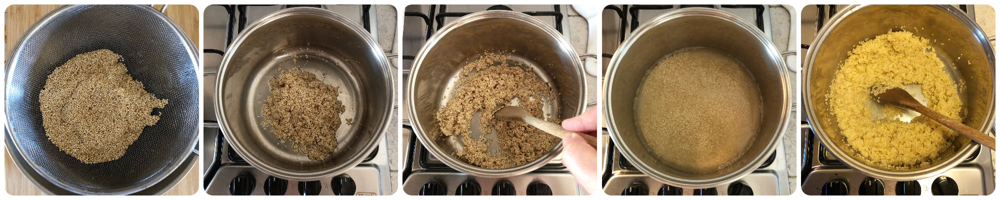 Come cucinare la quinoa fasi