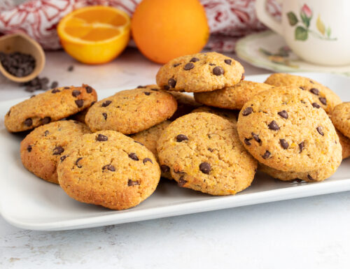 Cookies vegani al cioccolato e arancia