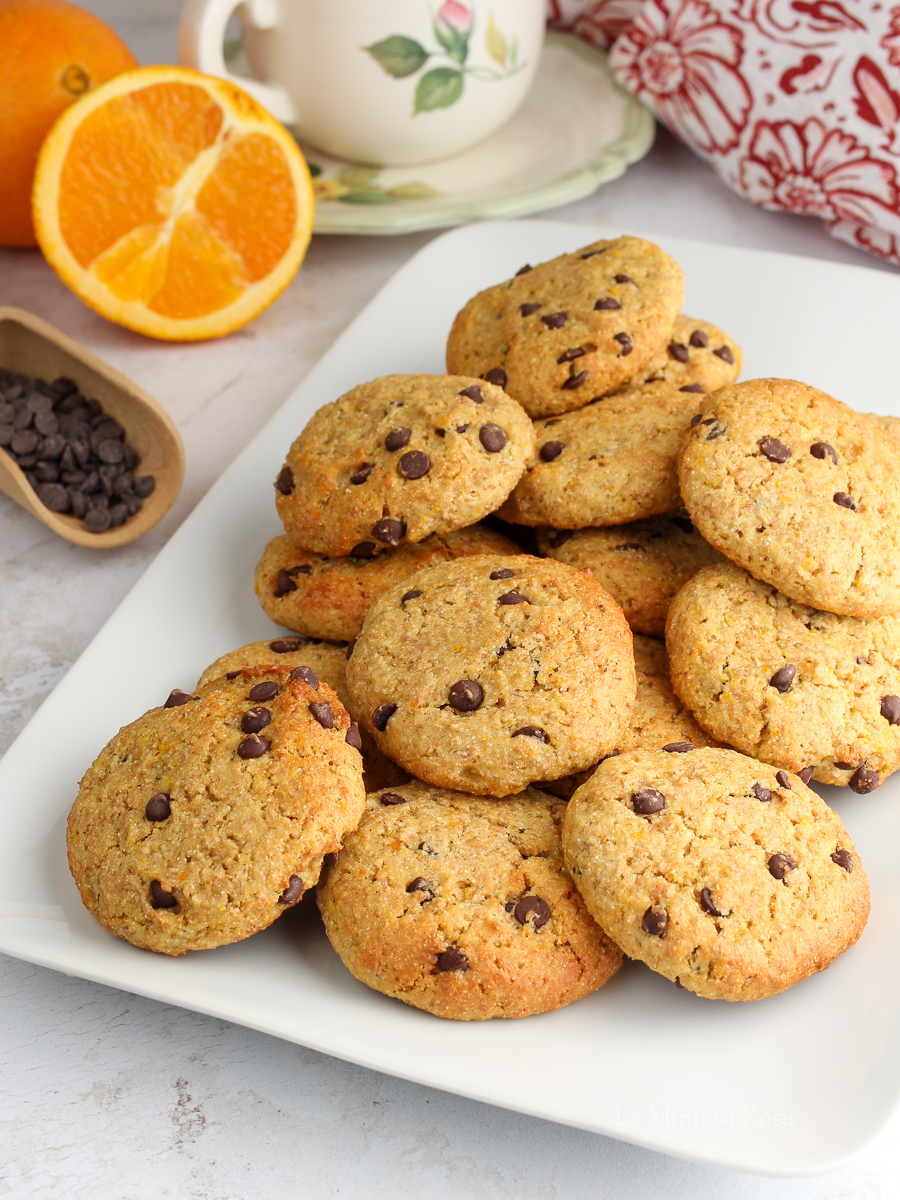 Cookies al cioccolato e arancia ricetta