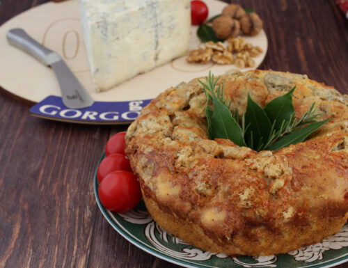 Ciambella centrotavola con Gorgonzola Dop e noci