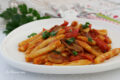 Maccheroni al ferro (minchiareddi pugliesi) con sugo di funghi