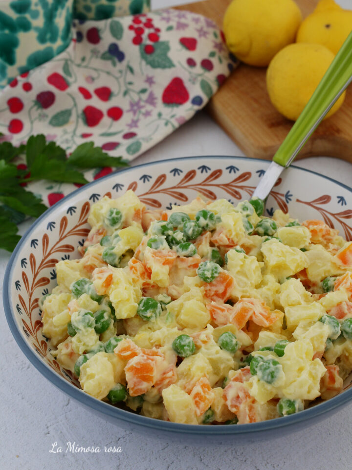 Insalata russa con maionese di uova sode ricetta