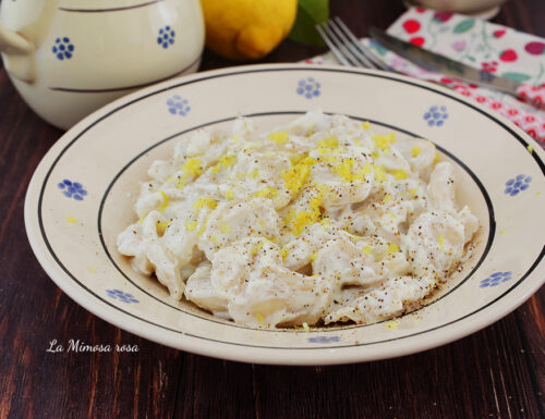 Orecchiette con ricotta e buccia di limone ricetta pugliese