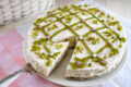 Cheesecake al pistacchio senza colla di pesce e senza cottura