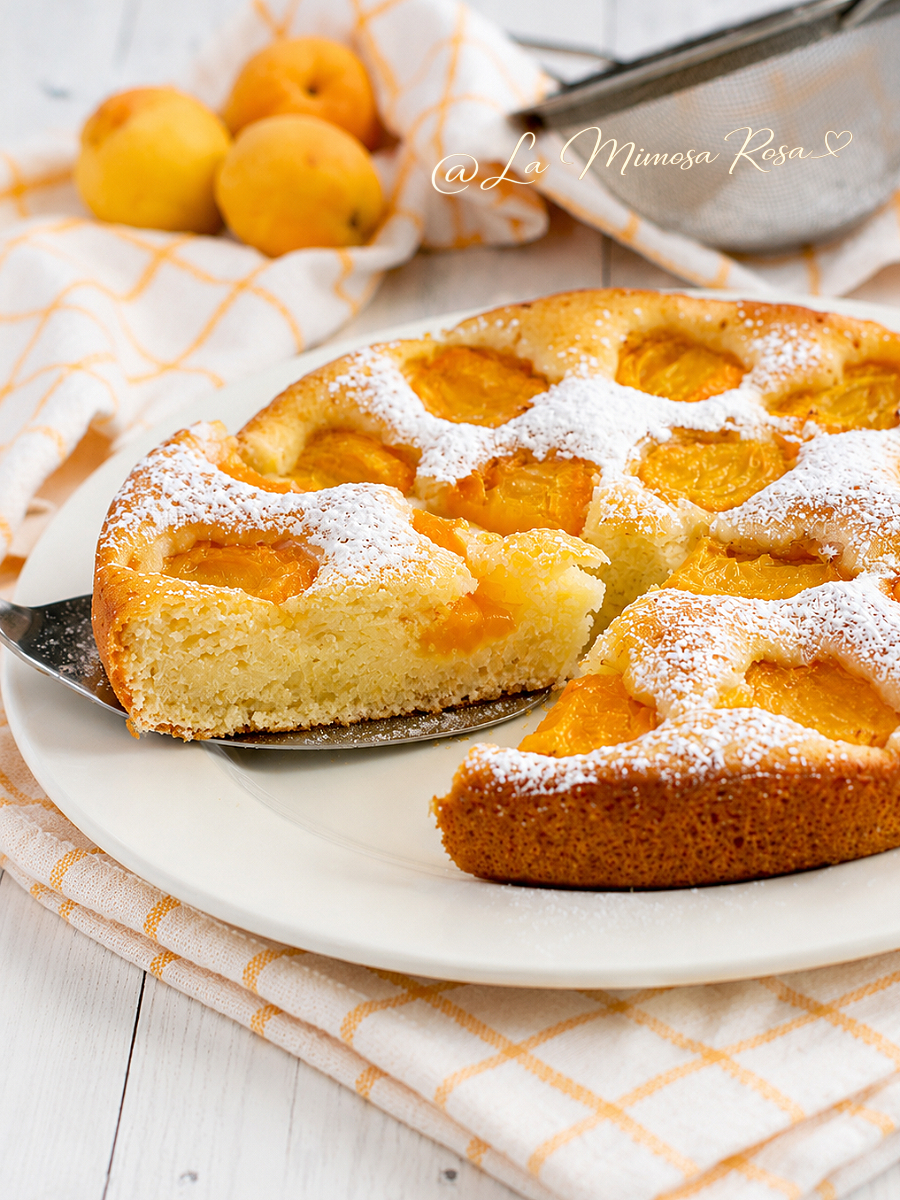 Focaccia dolce alle albicocche senza uova e lattosio ricetta