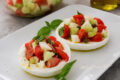 Mozzarella ripiena alla pugliese, antipasto estivo fresco e veloce