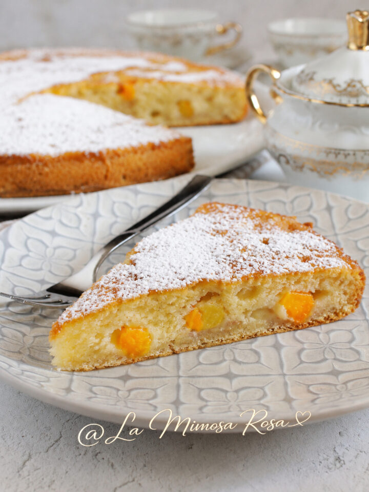 Torta banane e pesche senza uova e senza bilancia ricetta