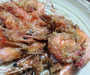 mazzancolle dorate al forno