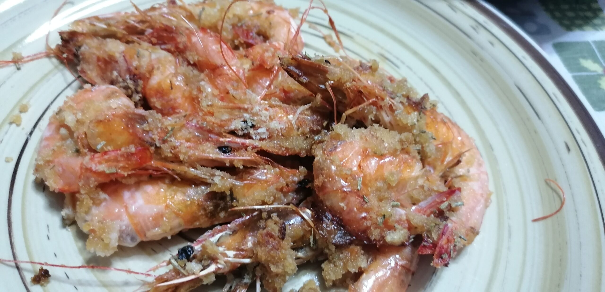 mazzancolle dorate al forno