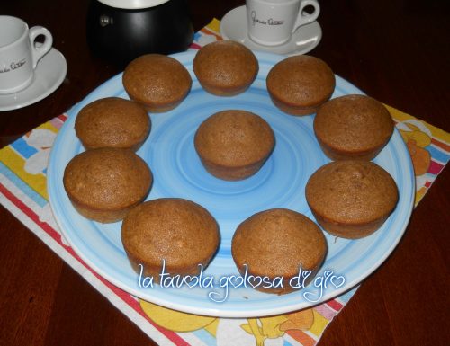 Muffins di caffè delicati con poco burro