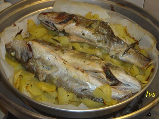 Pesce e patate nel forno estense