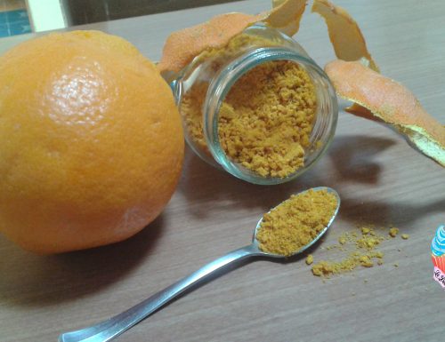 Buccia d’arancia polverizzata
