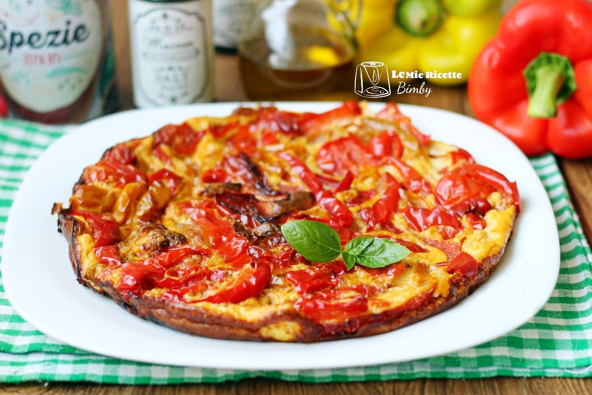 FRITTATA DI PEPERONI BIMBY cotta al forno o in friggitrice ad aria - Le ...