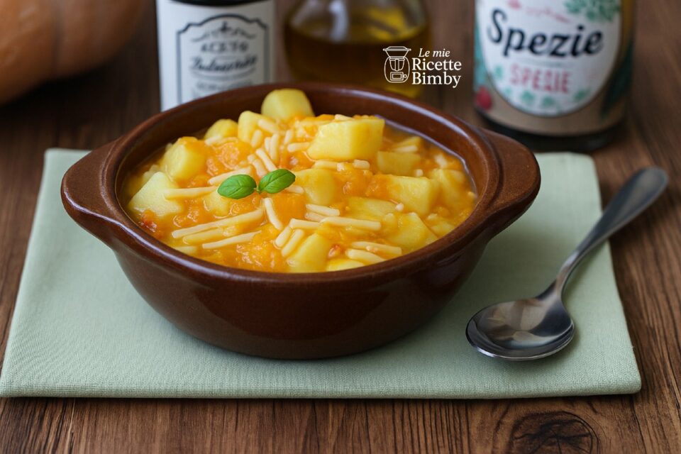 ZUPPA DI PATATE E ZUCCA BIMBY Cremosa e Leggera - Le mie Ricette Bimby