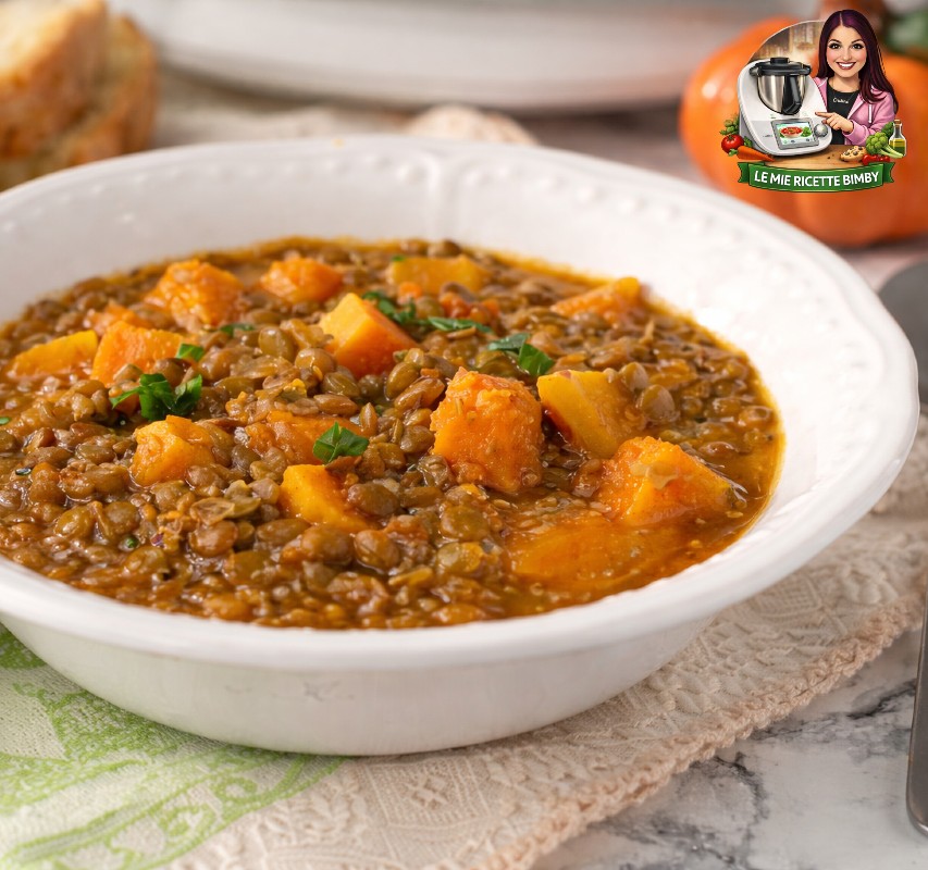 MINESTRA DI LENTICCHIE CON ZUCCA BIMBY
