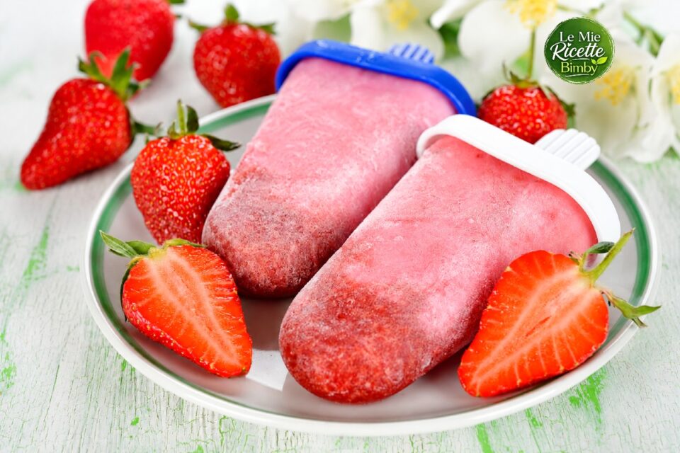 GELATO ALLE FRAGOLE E PANNA BIMBY