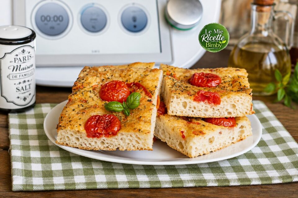 FOCACCIA AI POMODORINI E ORIGANO BIMBY