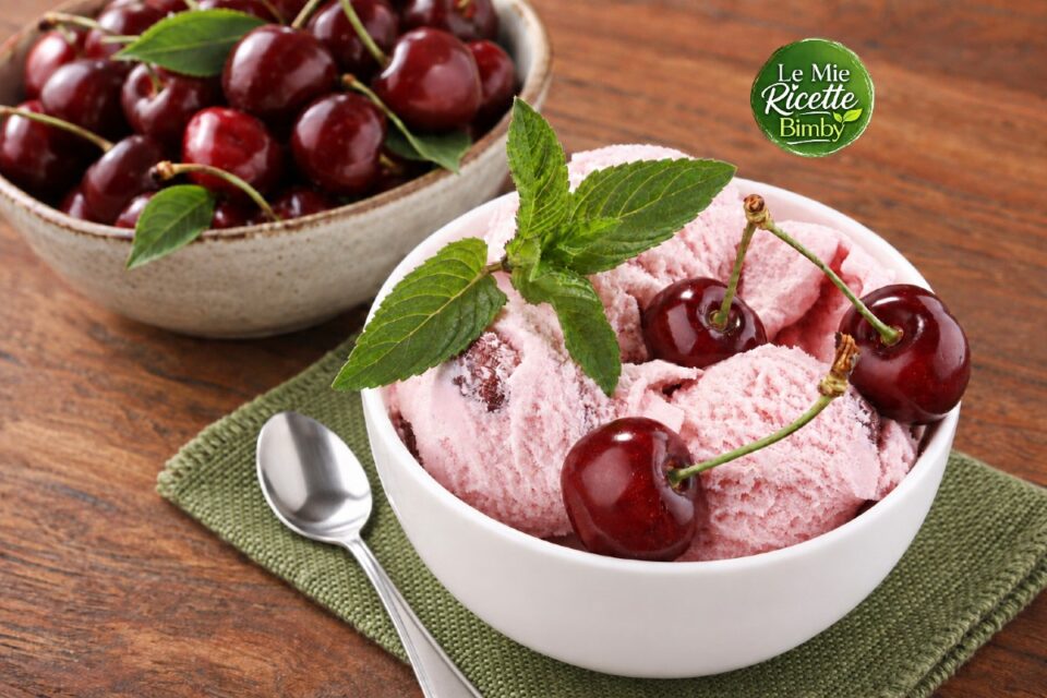 GELATO ALLE CILIEGIE E MASCARPONE BIMBY
