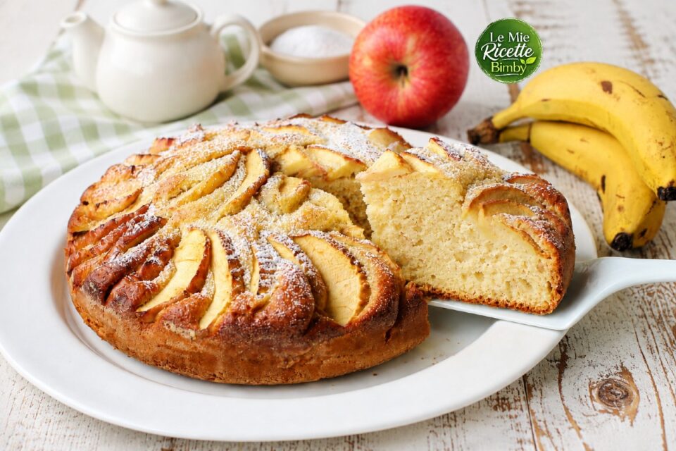 TORTA DI MELE E BANANE BIMBY