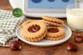 BISCOTTI OCCHIO DI BUE ALLE CASTAGNE BIMBY con Nutella