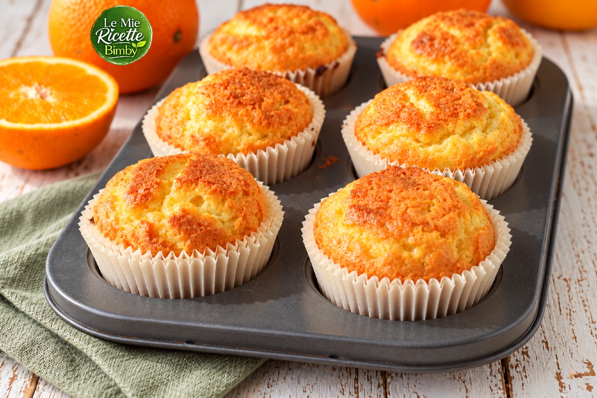 MUFFIN SOFFICI ALL’ARANCIA BIMBY