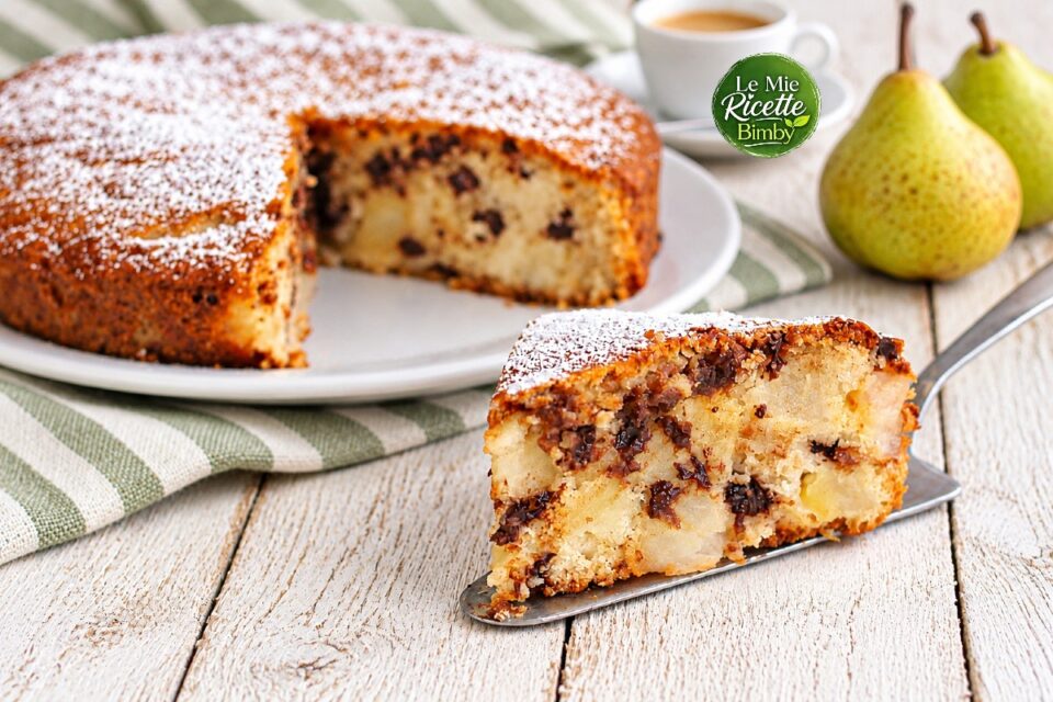 TORTA CIOCCOLATO E PERE BIMBY