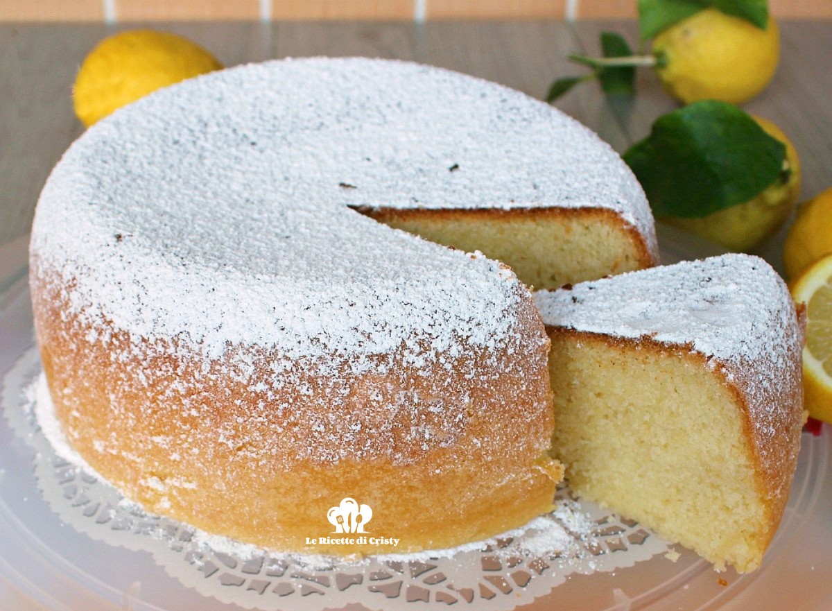 Torta al limone alta e soffice "senza burro e latte" - Tutto fa Brodo ...