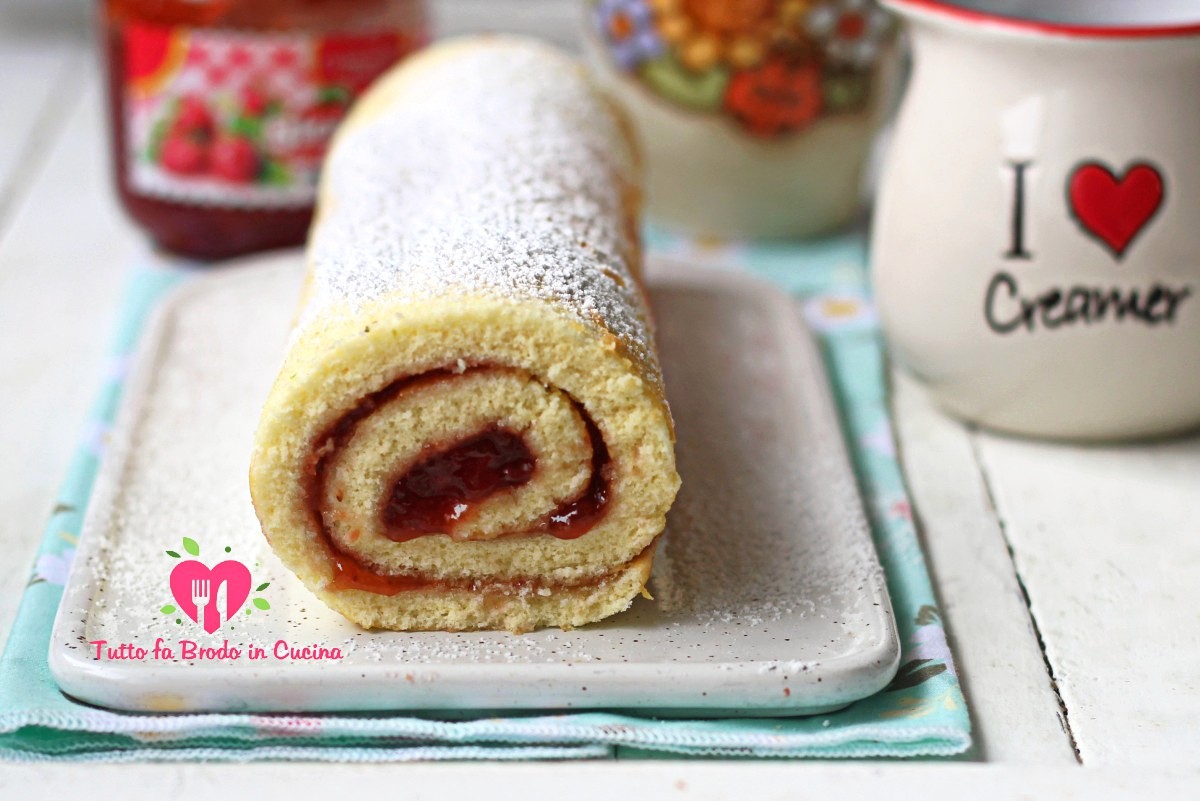rotolo alla marmellata con 3 uova