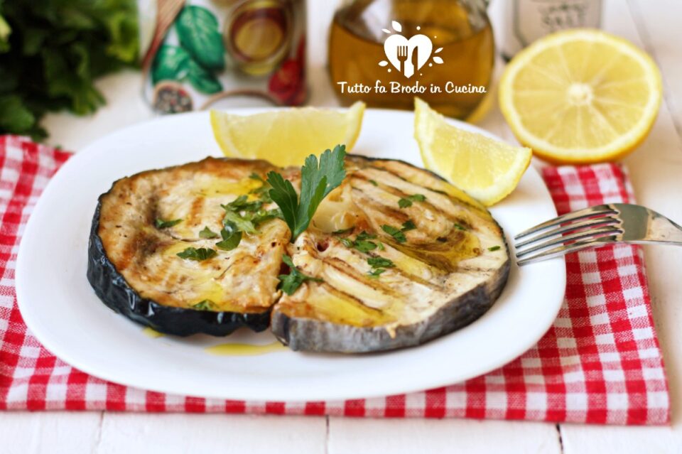 Pesce spada grigliato alla piastra