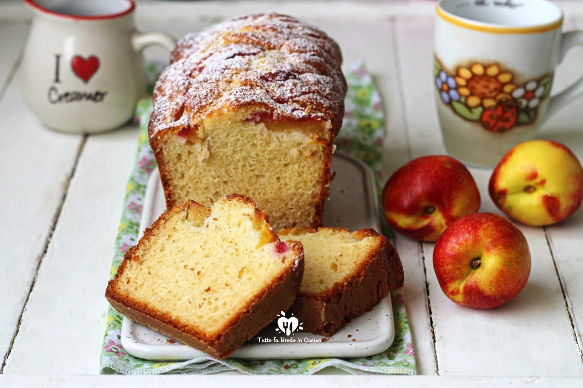 Plumcake alle pesche e yogurt Bimby "un dolce soffice e profumato ...