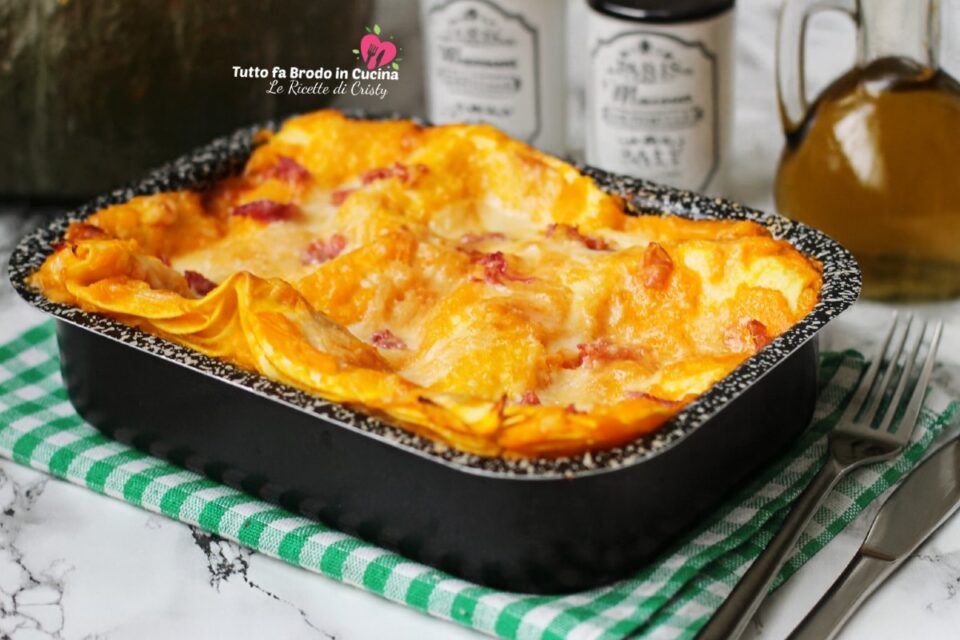 LASAGNE ALLA ZUCCA E PANCETTA