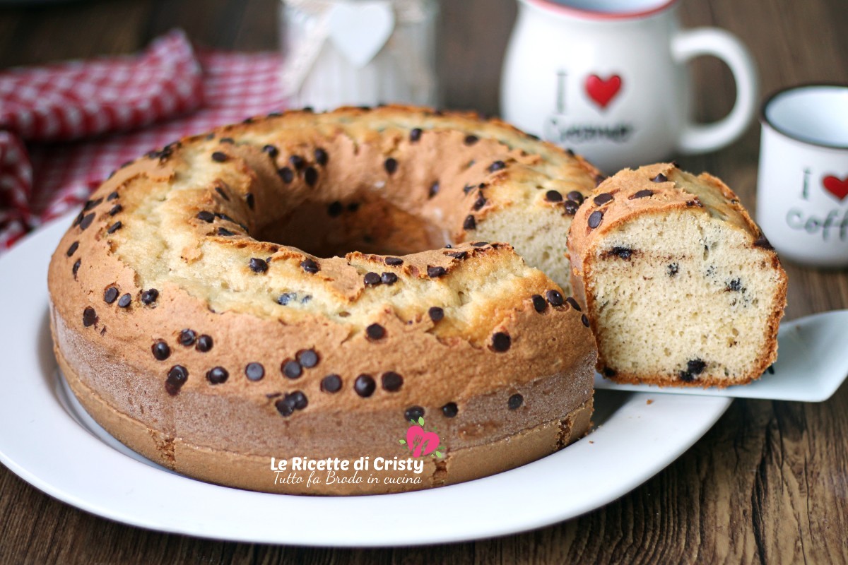 Ciambellone Con Gocce Di Cioccolato Il Dolce Perfetto Per Ogni