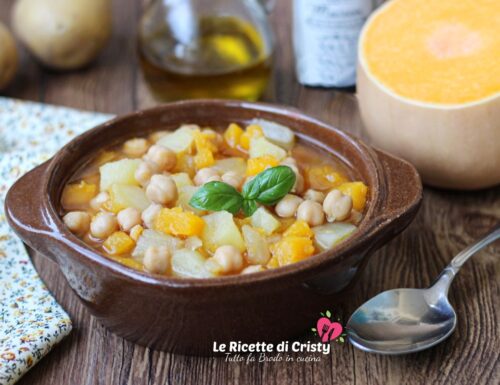 Minestra di patate con ceci e zucca: “Semplice e Nutriente”