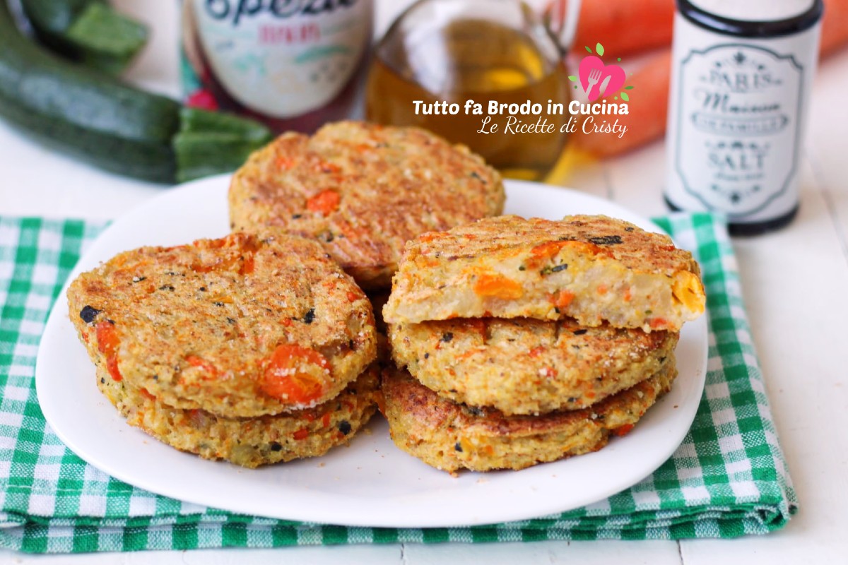 BURGER DI VERDURE AL FORNO