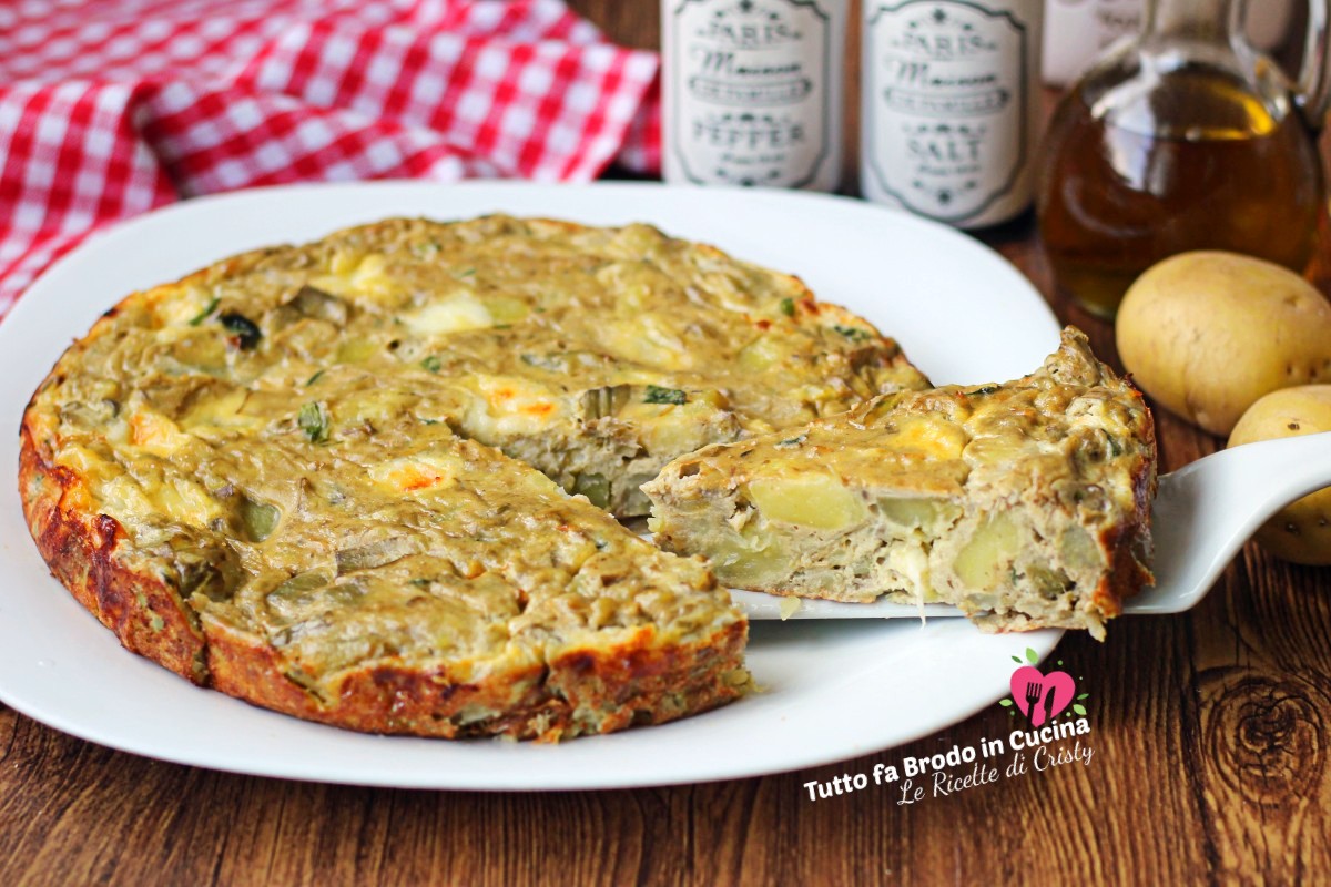 FRITTATA DI CARCIOFI E PATATE