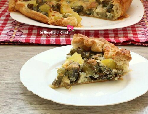 Torta salata ai carciofi con patate “con pasta sfoglia”