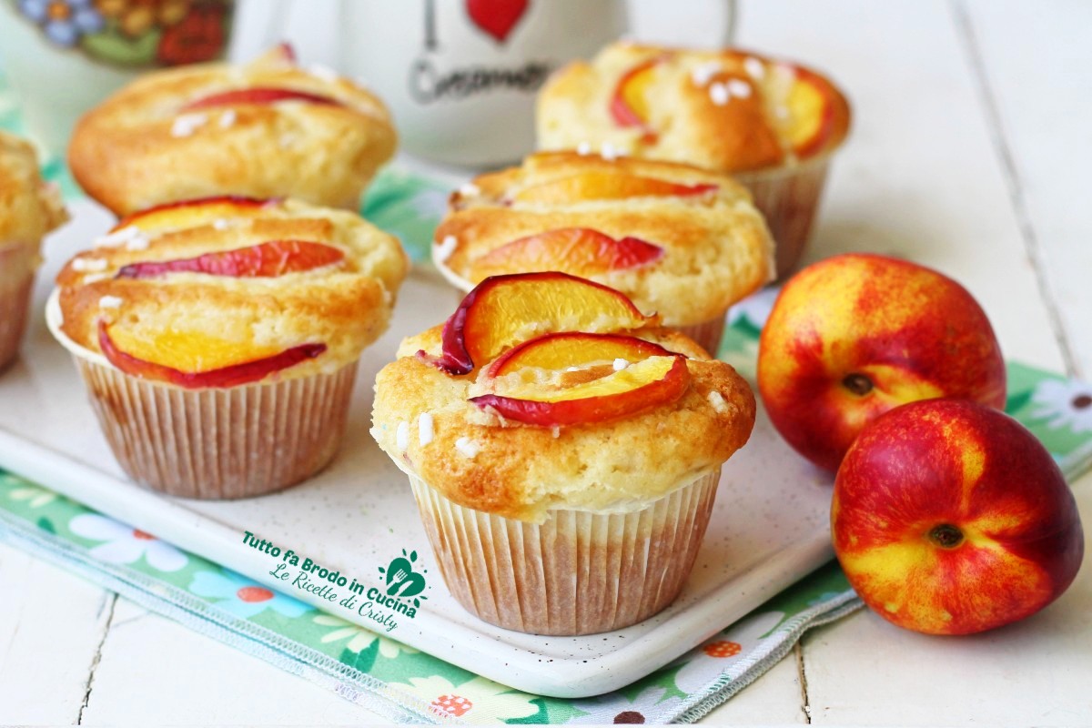 MUFFIN ALLE PESCHE CON YOGURT