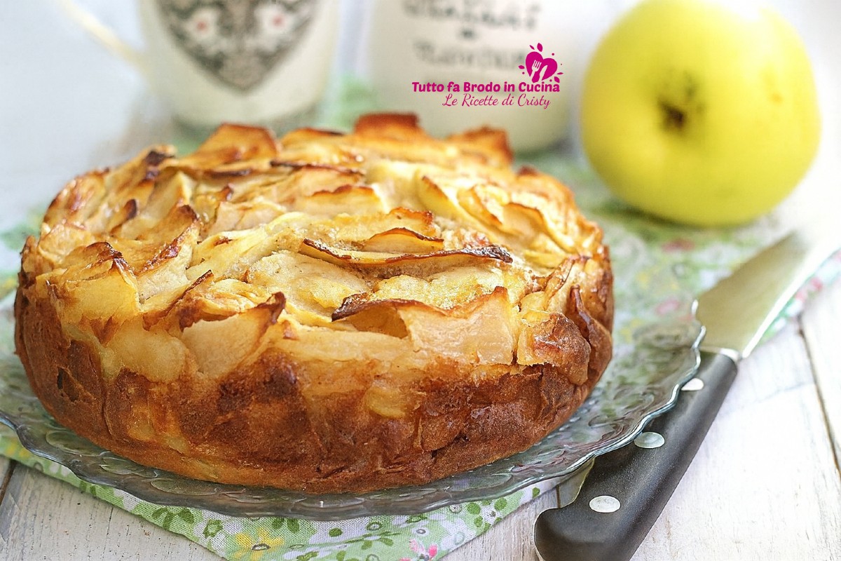 torta alle mele e panna