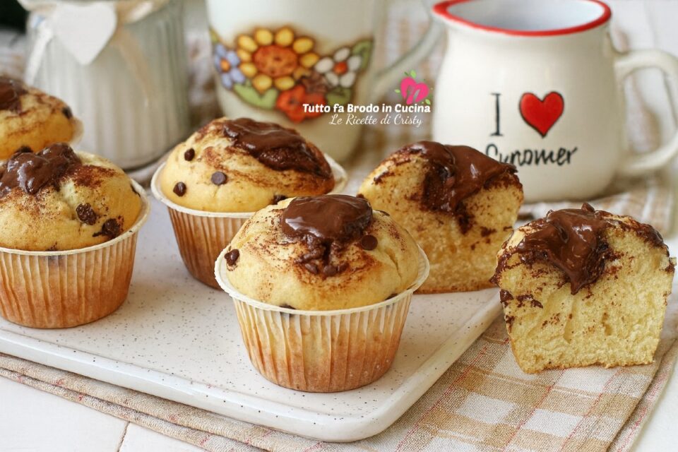 MUFFIN ALLA NUTELLA MORBIDISSIMI