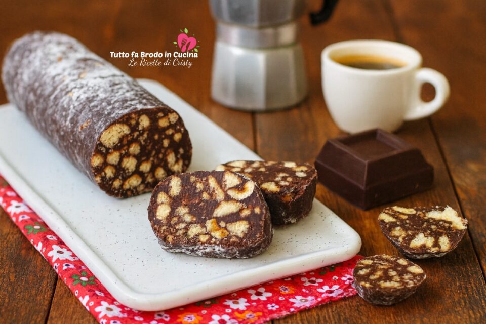 SALAME AL CIOCCOLATO SENZA BURRO E LATTE