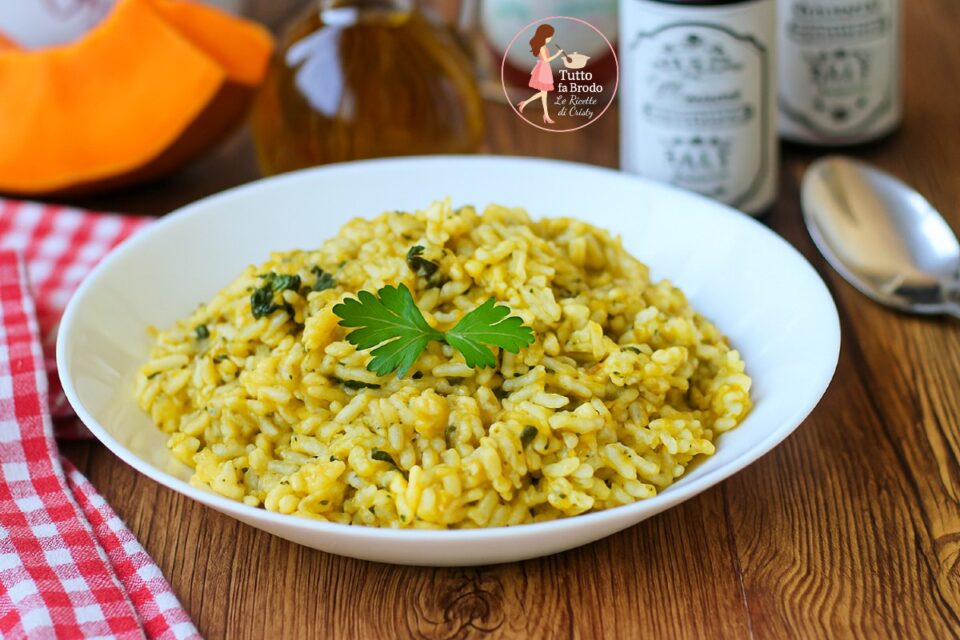 RISOTTO ALLA ZUCCA E SPINACI EV