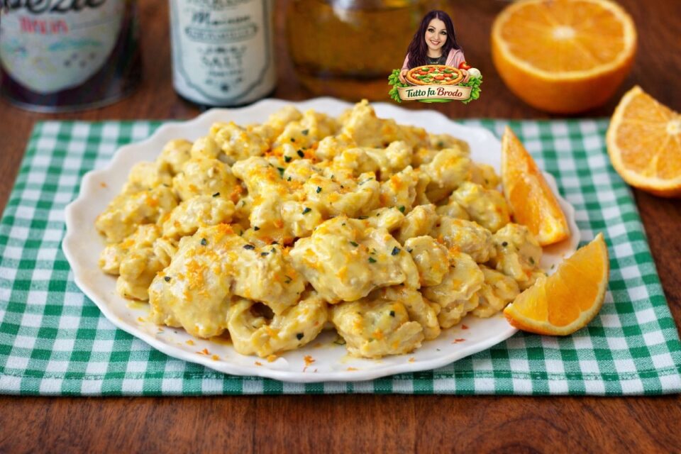 BOCCONCINI DI POLLO ALL'ARANCIA E ZAFFERANO