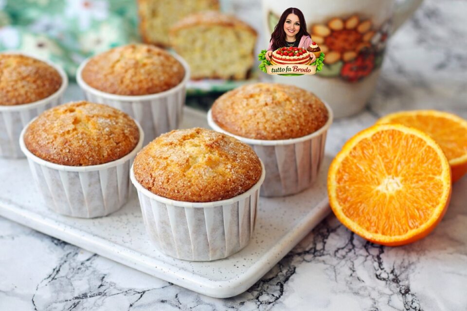 MUFFIN ALL'ARANCIA SENZA BURRO