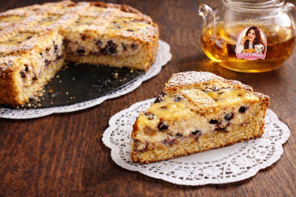 CROSTATA ALLA RICOTTA con gocce di cioccolato