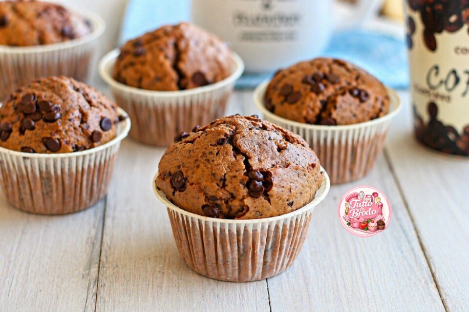 MUFFIN AL CAFFE E GOCCE DI CIOCCOLATO
