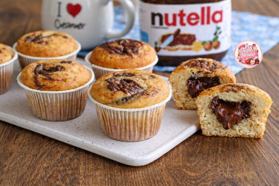 MUFFIN ALLA NUTELLA CON E SENZA BIMBY