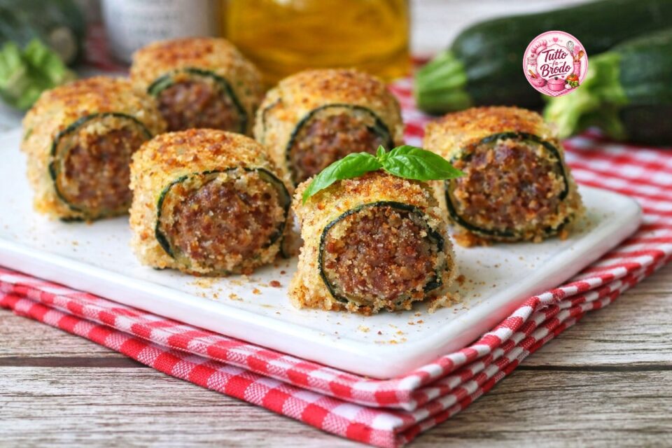 INVOLTINI DI ZUCCHINE AL FORNO